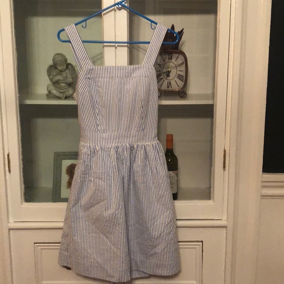 Blue and white seersucker dress from J.Crew - Picture 1 of 2